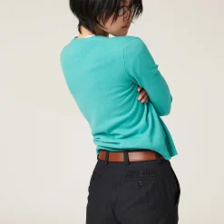 Black Pinstriped Pants | Miu Miu