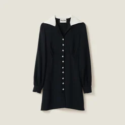 Black Sablé Dress | Miu Miu