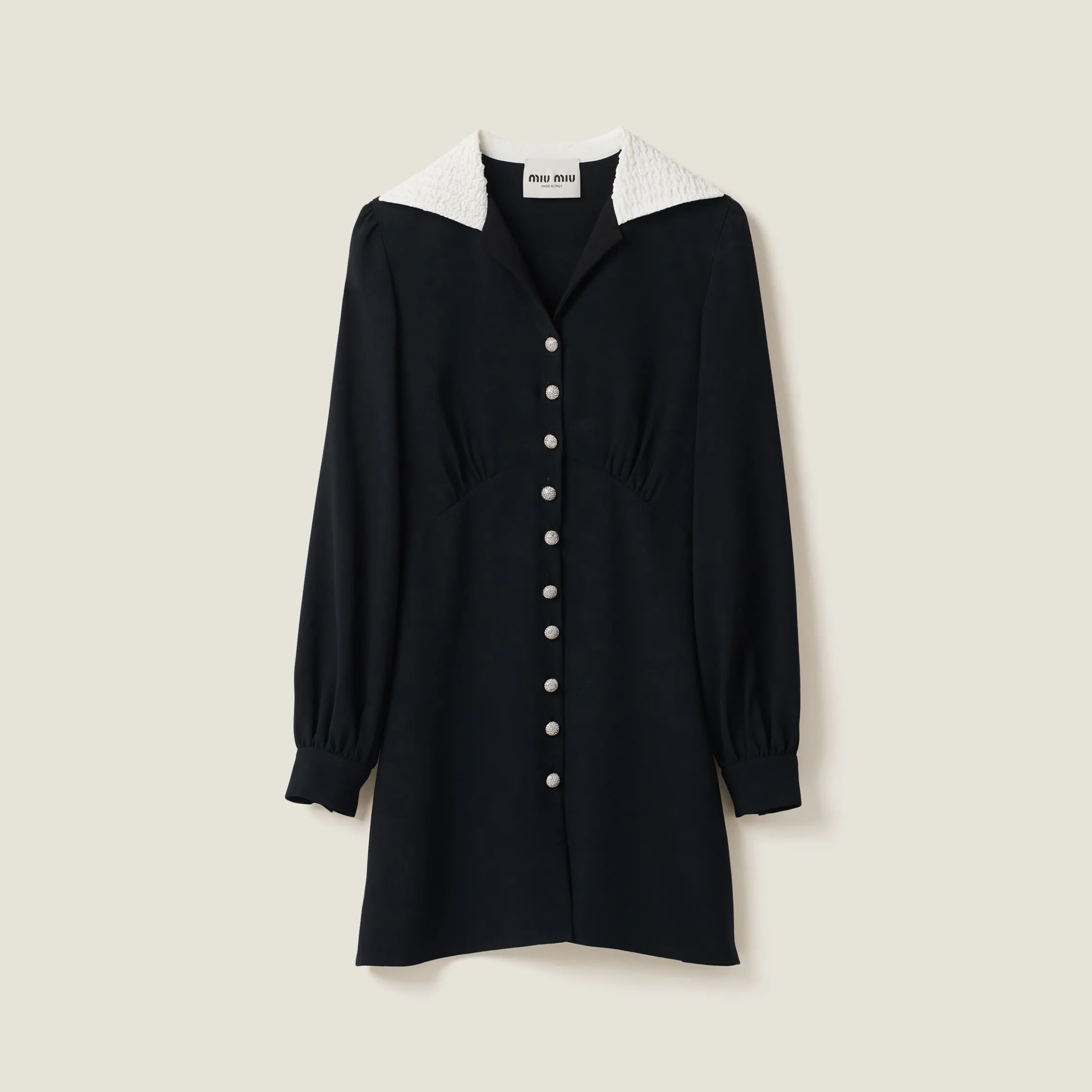 Black Sablé Dress | Miu Miu