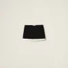 Black Sequined Bouclé Miniskirt | Miu Miu