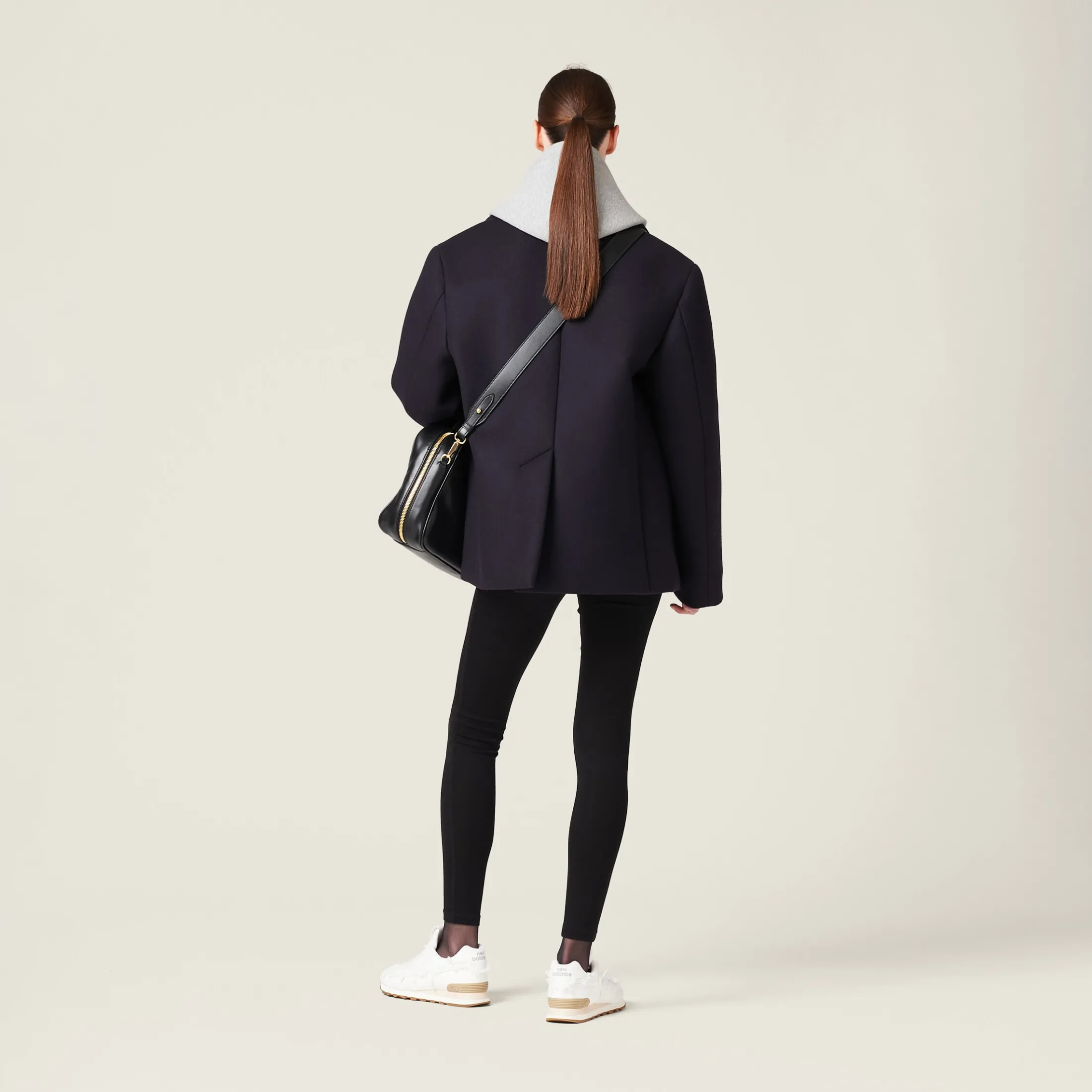 Black Silk Jersey Pants | Miu Miu