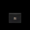 Black Small Leather Wallet | Miu Miu