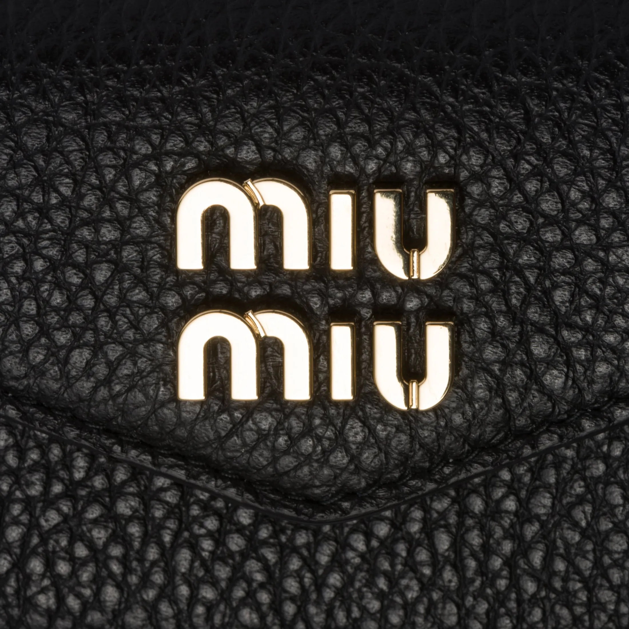 Black Small Leather Wallet | Miu Miu