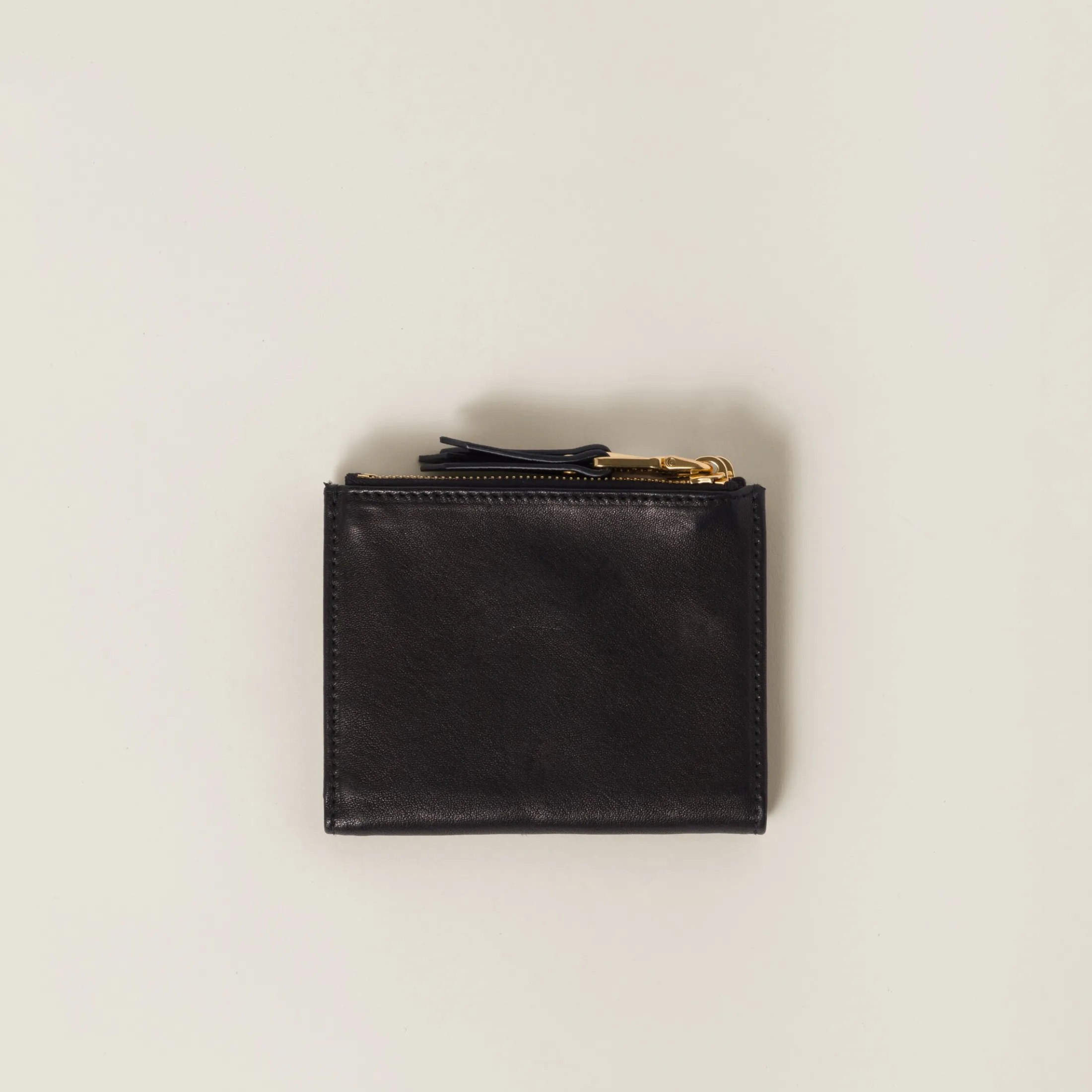 Black Small Nappa Leather Wallet | Miu Miu