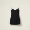 Black Stretch Bouclé Mini-dress | Miu Miu