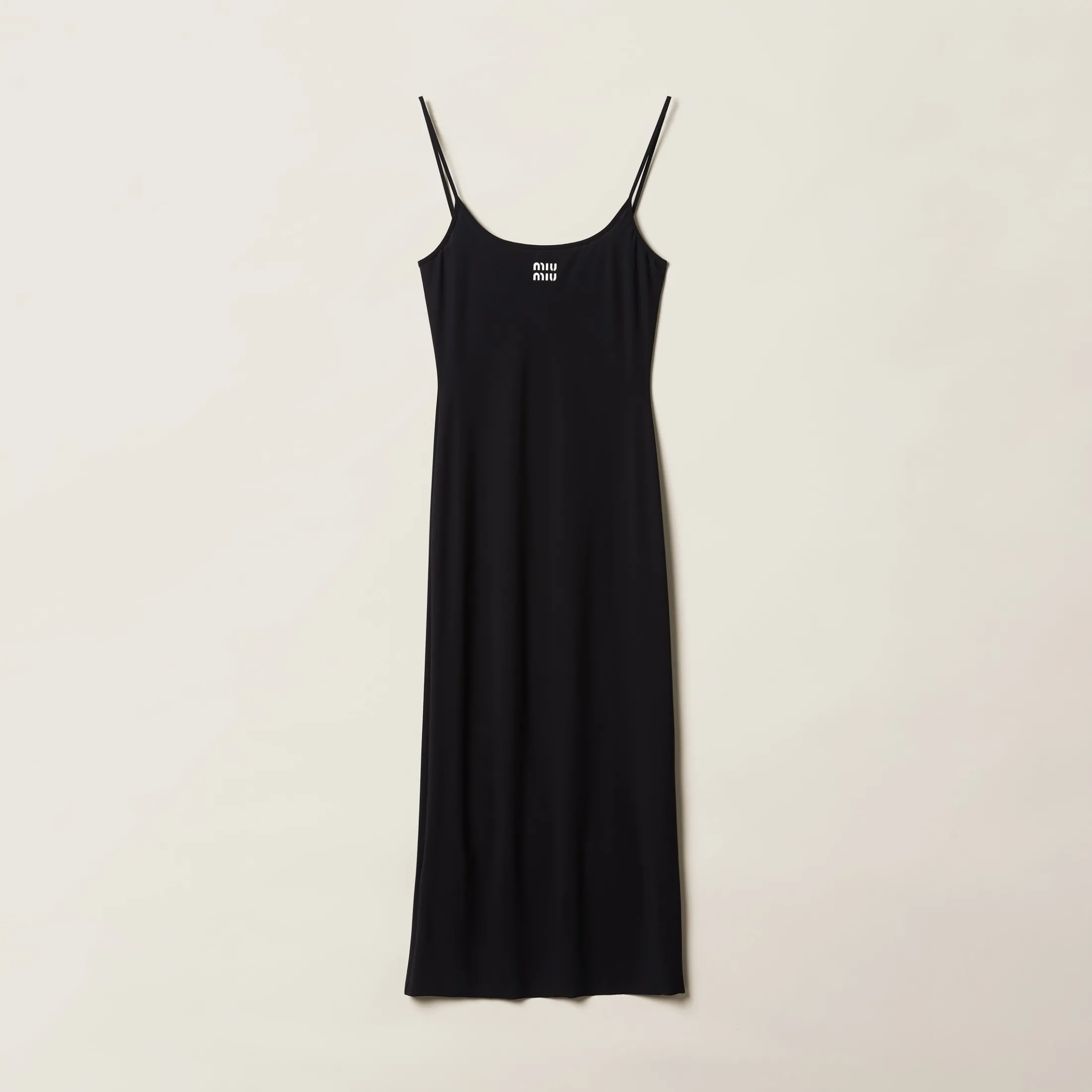Black Stretch Jersey Dress | Miu Miu