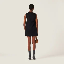 Black Velour Mini-dress | Miu Miu