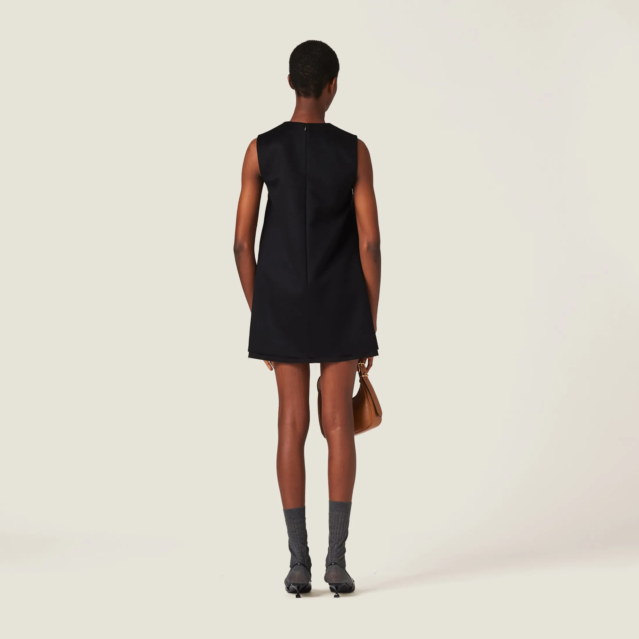 Black Velour Mini-dress | Miu Miu
