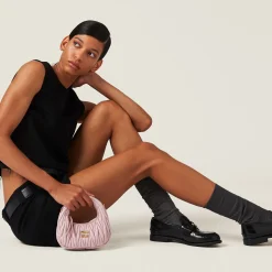 Black Velour Miniskirt | Miu Miu