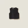 Black Velour Top | Miu Miu