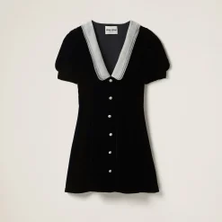 Black Velvet Minidress | Miu Miu