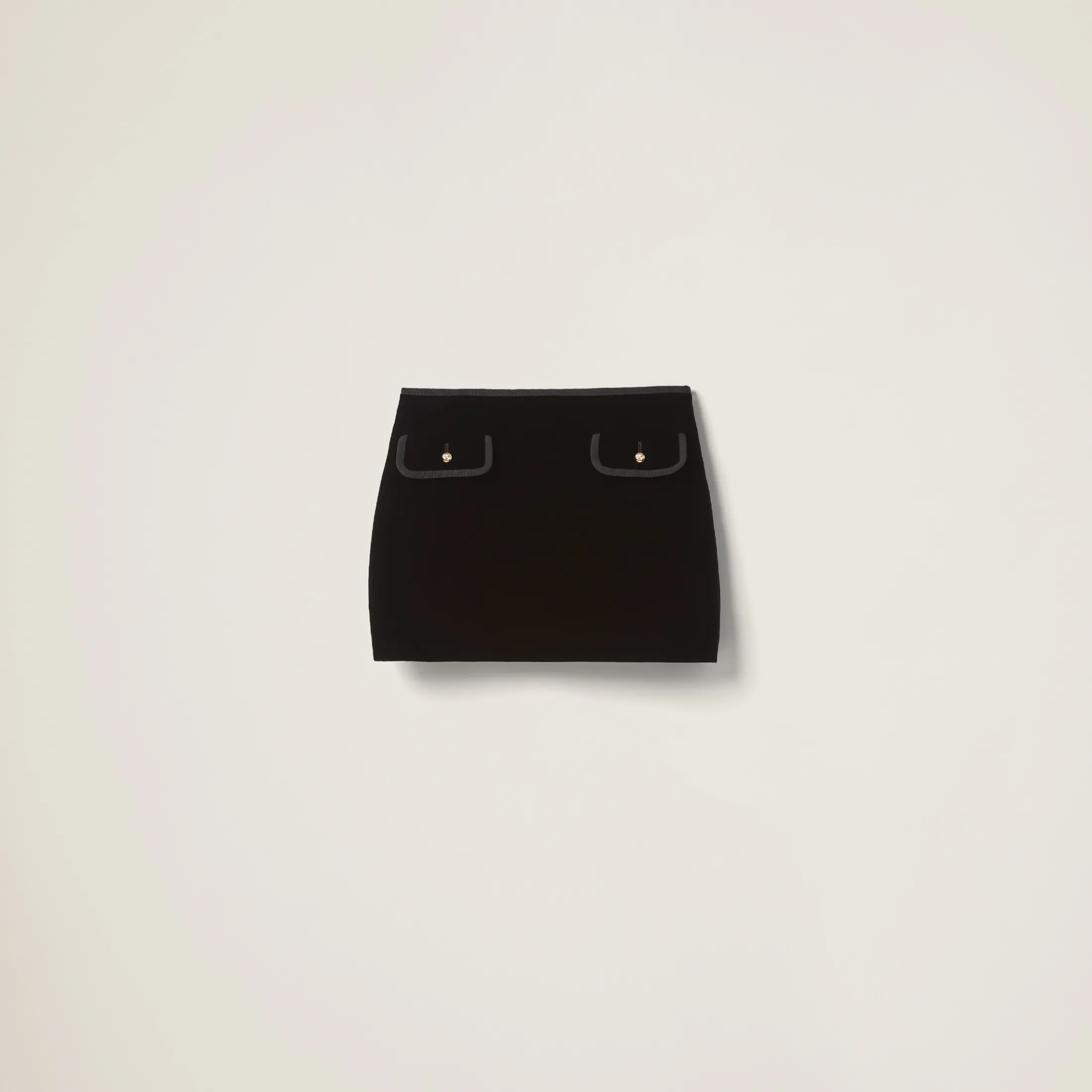 Black Velvet Miniskirt | Miu Miu