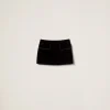 Black Velvet Miniskirt | Miu Miu