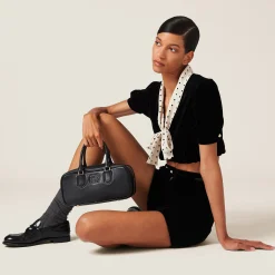Black Velvet Top | Miu Miu