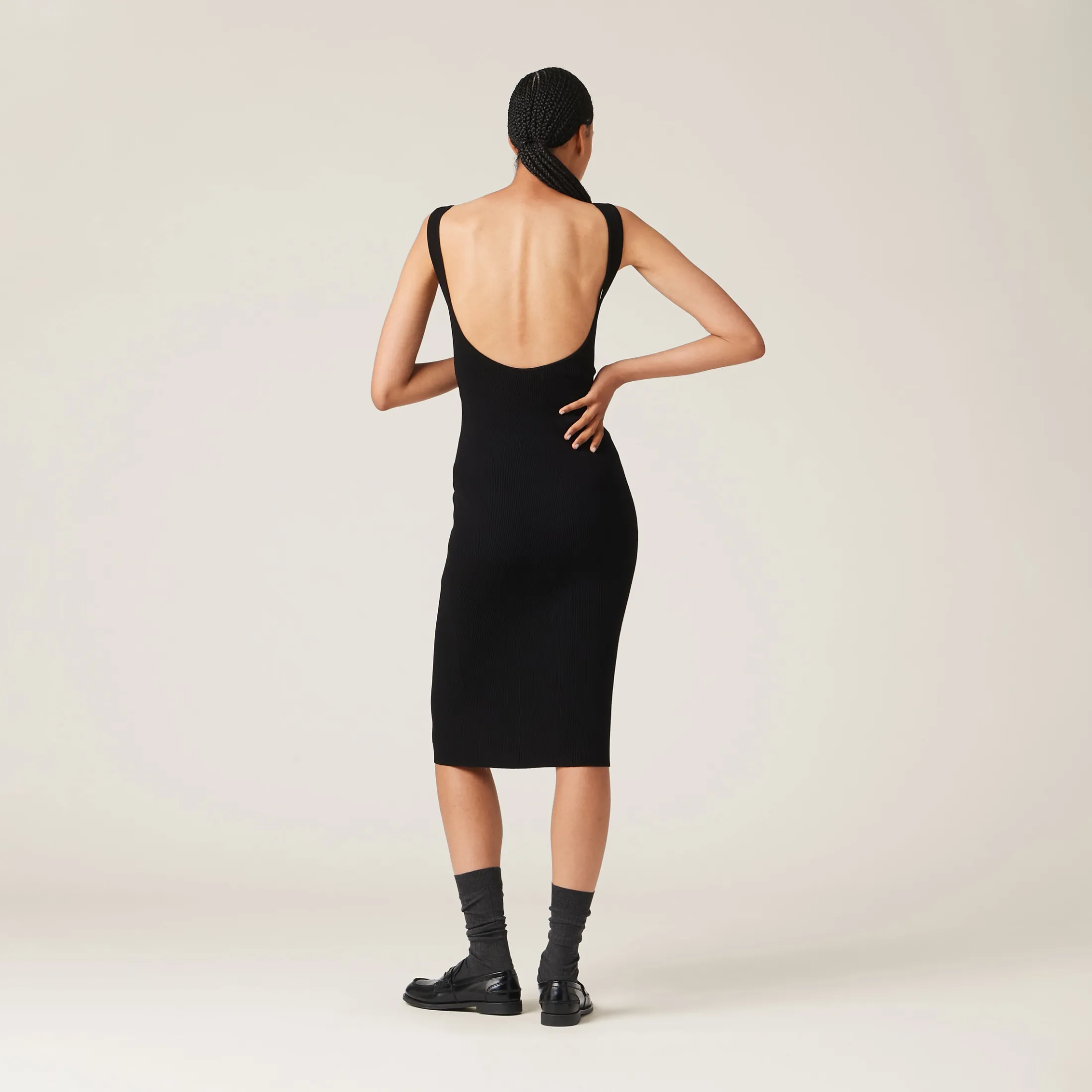 Black Viscose Dress | Miu Miu