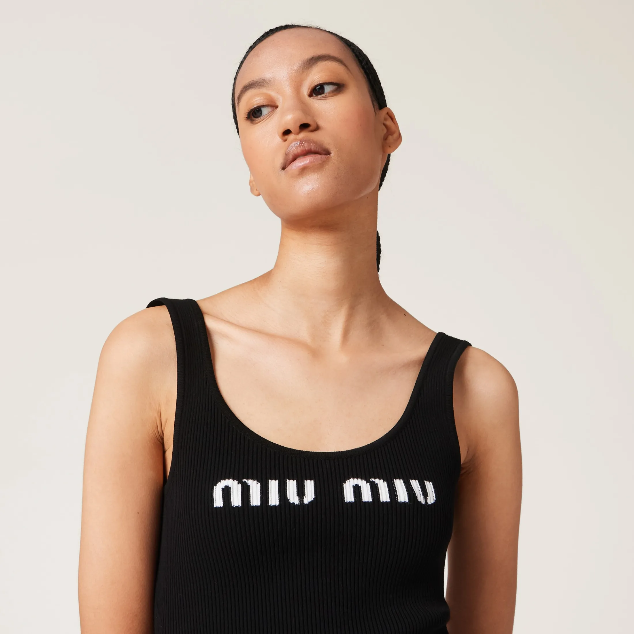 Black Viscose Dress | Miu Miu