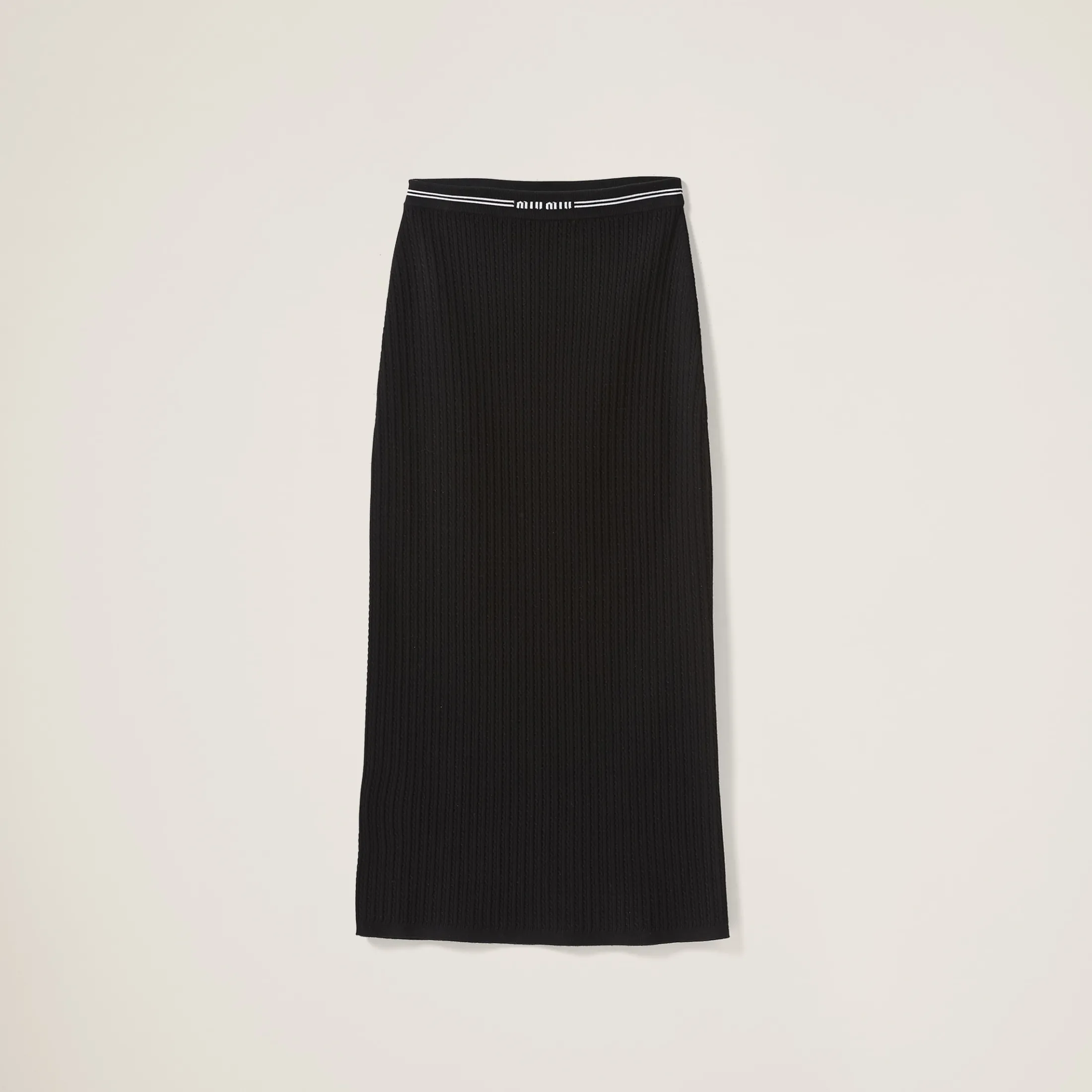 Black Viscose Skirt | Miu Miu