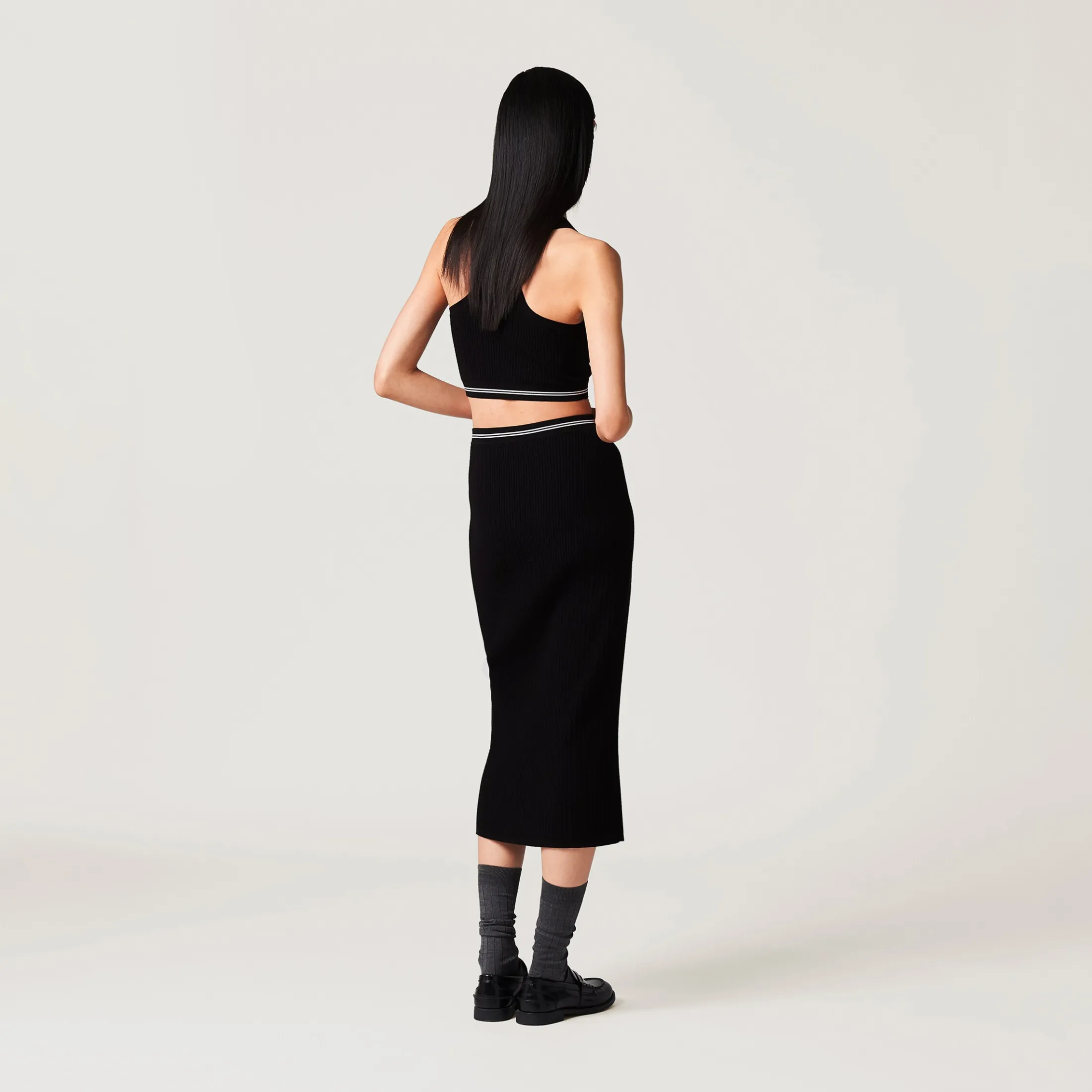 Black Viscose Skirt | Miu Miu
