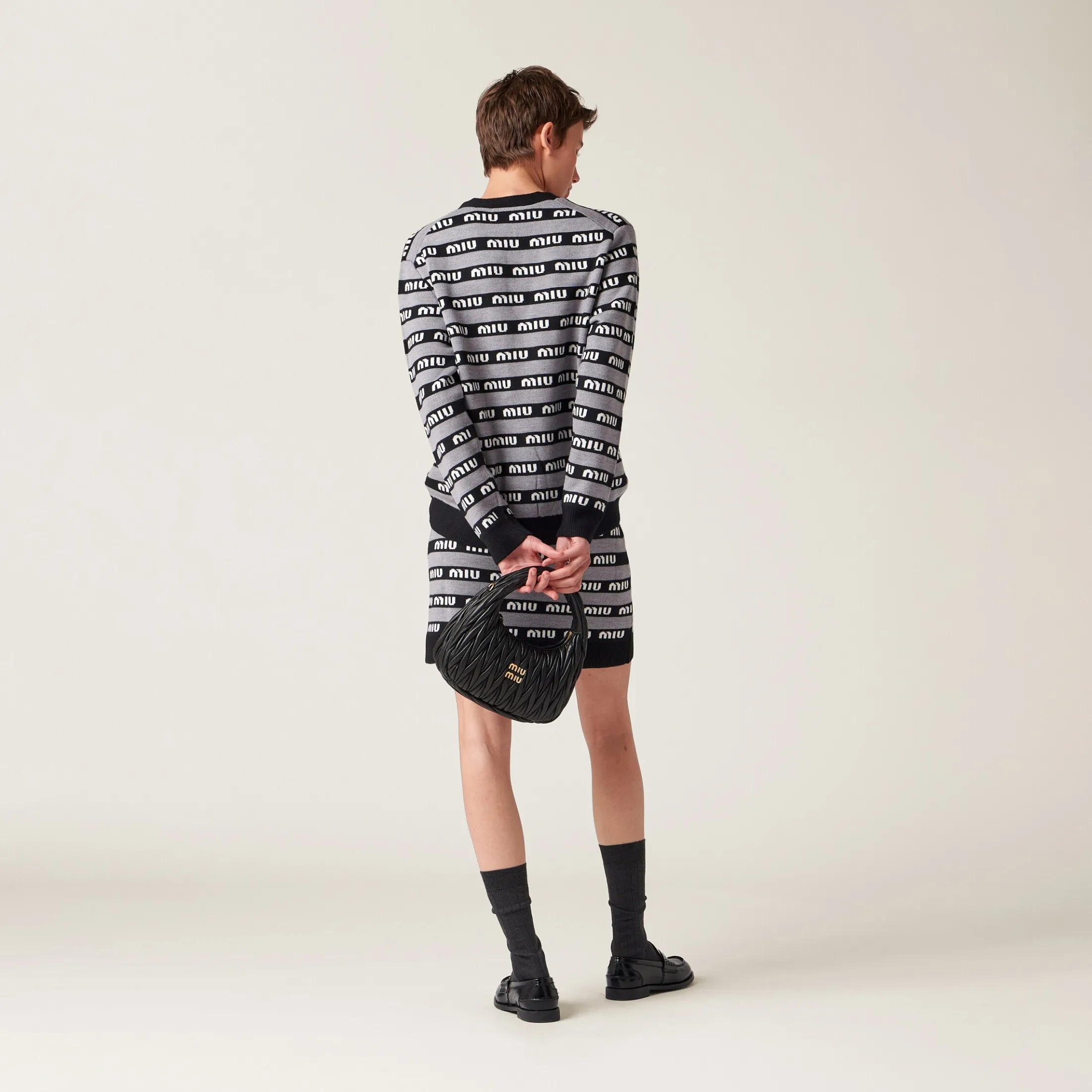 Black Wool Skirt | Miu Miu