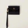 Black/red Patent Leather Card Holder | Miu Miu