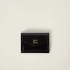 Black/red Small Patent Leather Wallet | Miu Miu