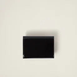 Black/red Small Patent Leather Wallet | Miu Miu