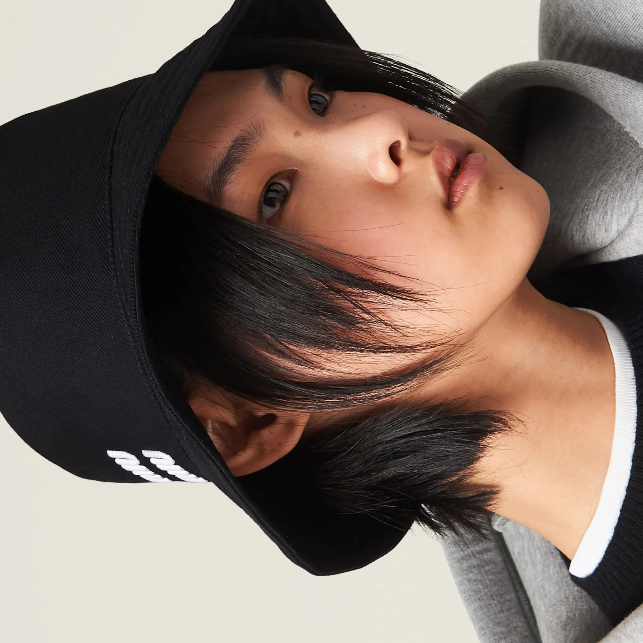 Black/white Drill Bucket Hat | Miu Miu