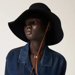 Black/white Drill Hat | Miu Miu