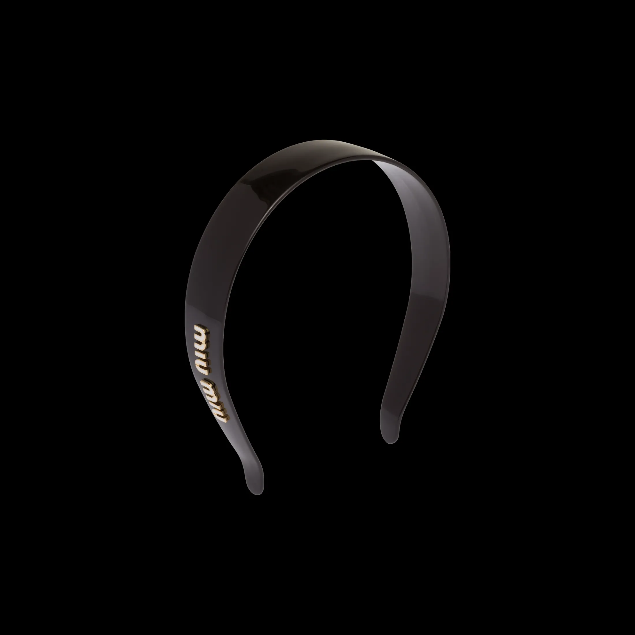 Black/white Plexiglas Headband | Miu Miu