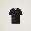 Black/white Polka-dot Viscose Sweater | Miu Miu