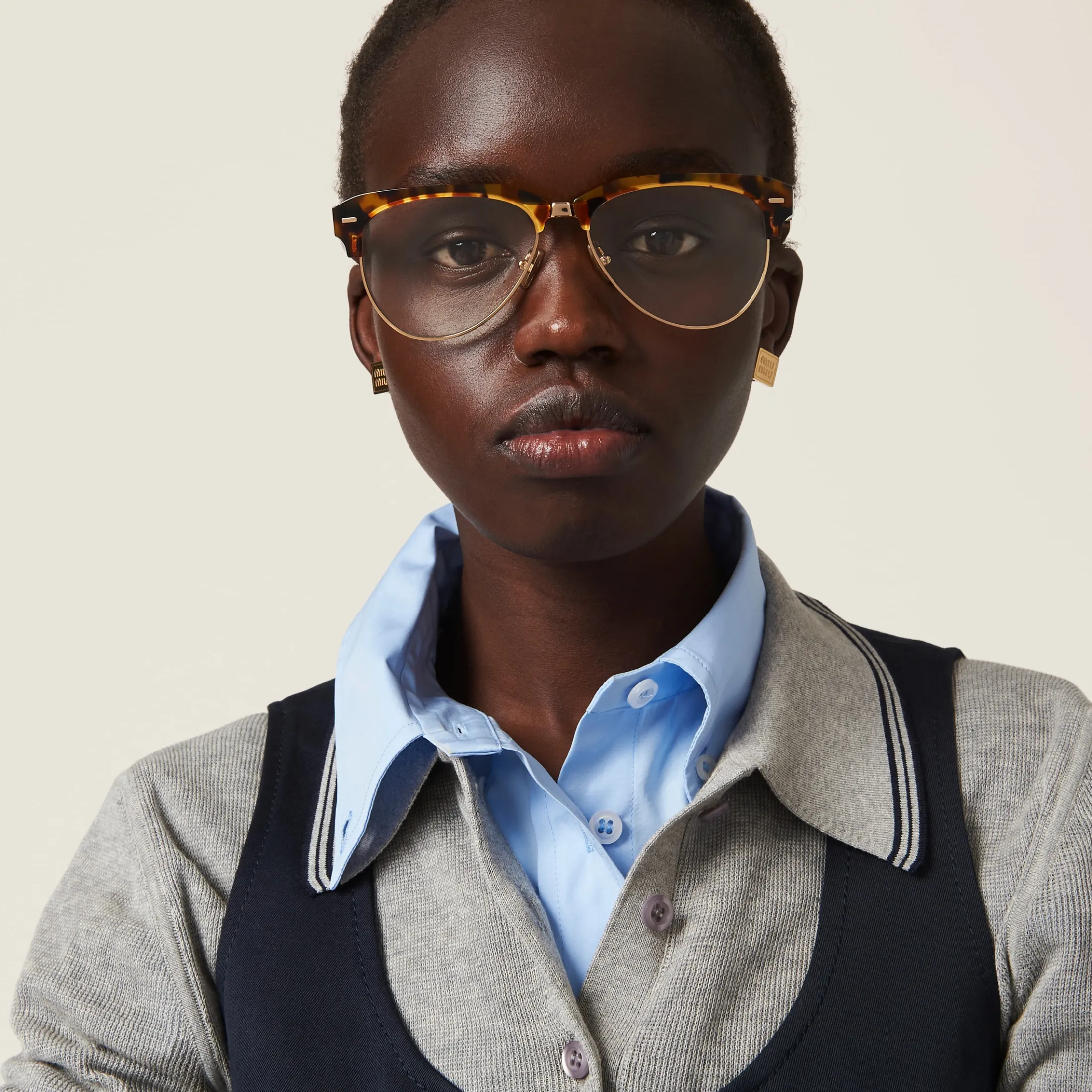 Blue Lenses Miu Miu Runway Sunglasses | Miu Miu