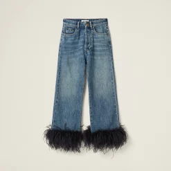 Blue/black Denim Jeans | Miu Miu