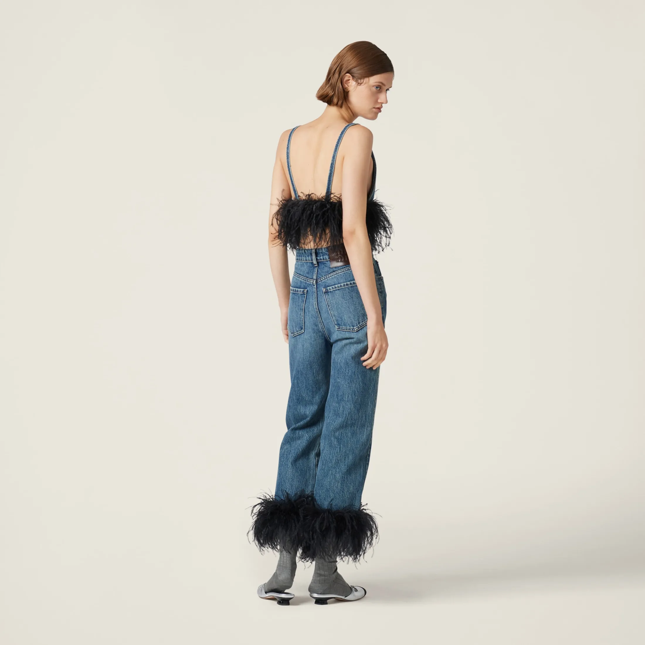 Blue/black Denim Jeans | Miu Miu
