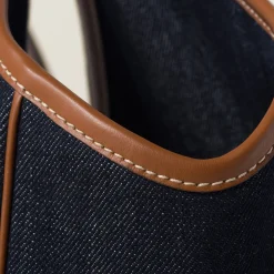 Blue/brandy Ivy Denim Bag | Miu Miu
