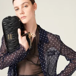 Blue/ivory Chiffon Blouse | Miu Miu