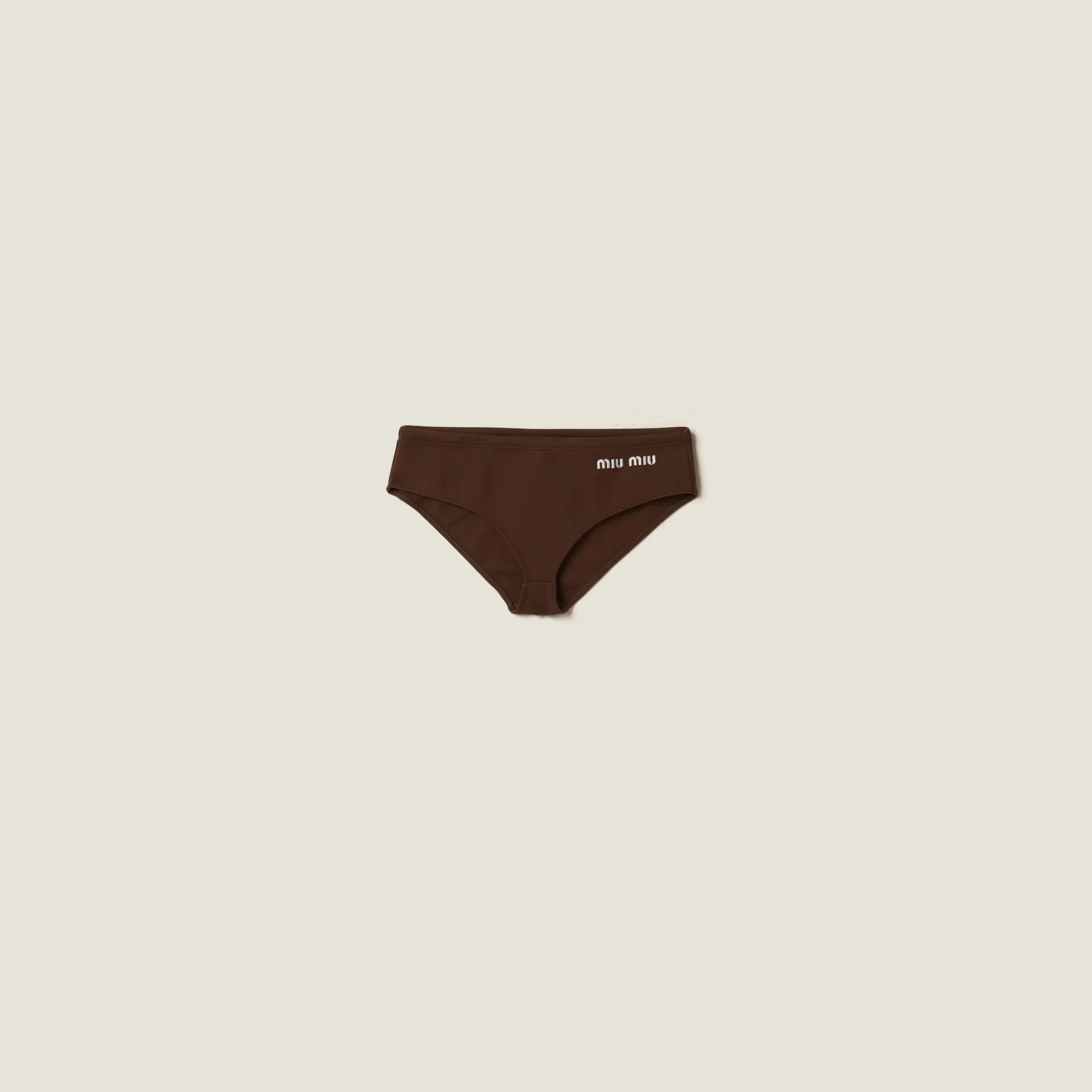 Brown Nylon Swimsuit | Miu Miu