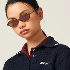Camel Beige Lenses Miu Regard Sunglasses | Miu Miu