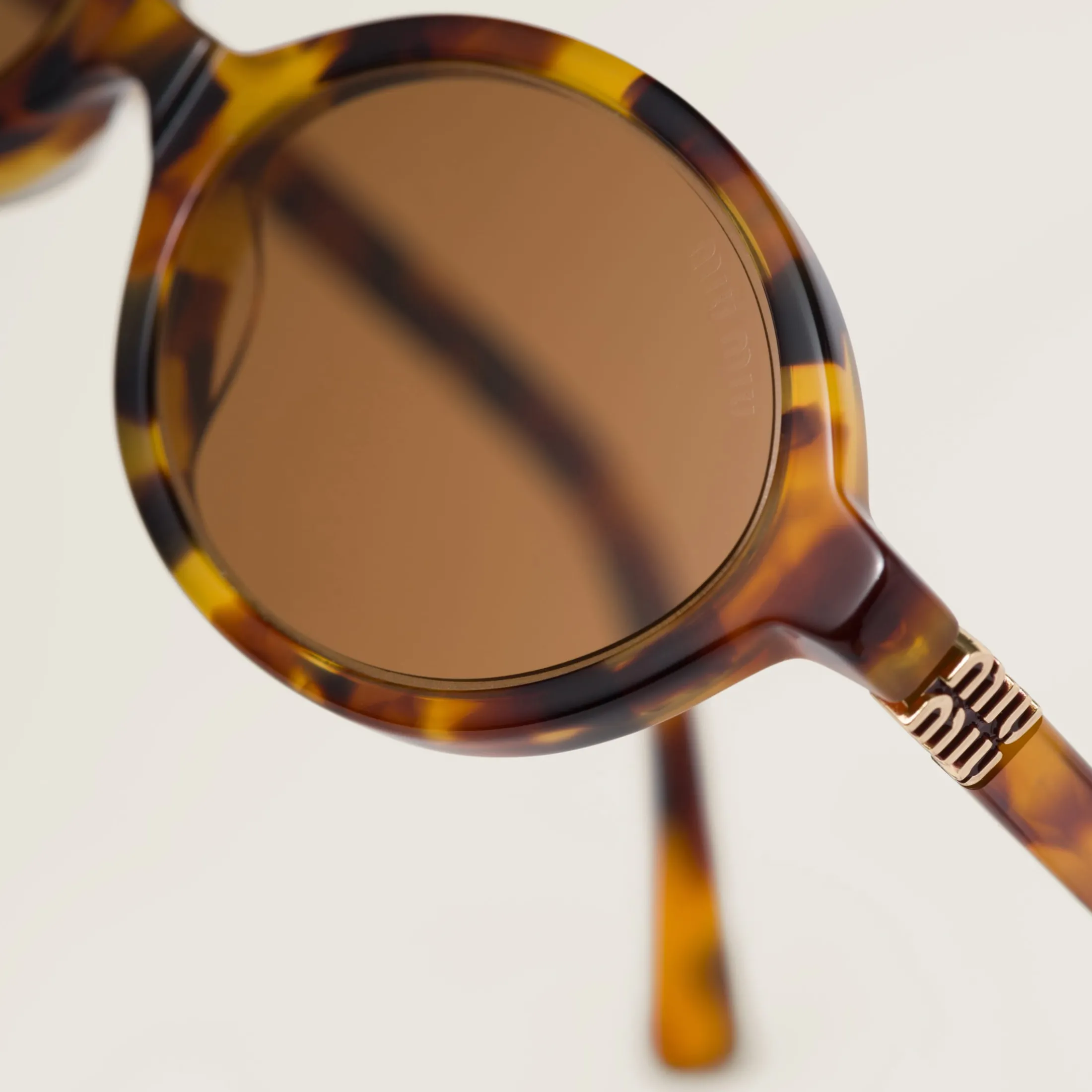 Camel Beige Lenses Miu Regard Sunglasses | Miu Miu