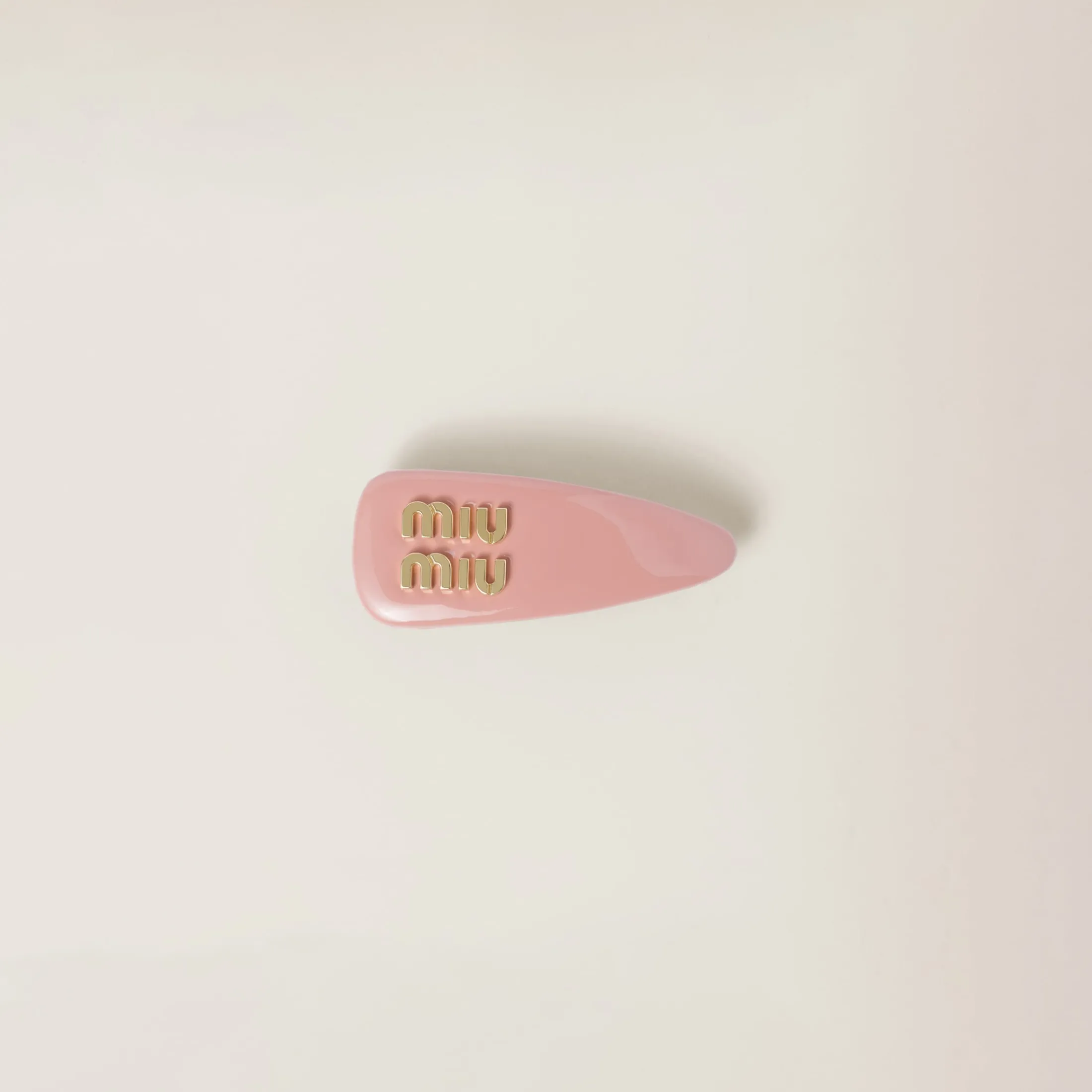 Camelia Patent Leather Hair Clip | Miu Miu