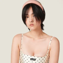 Camelia Patent Leather Headband | Miu Miu
