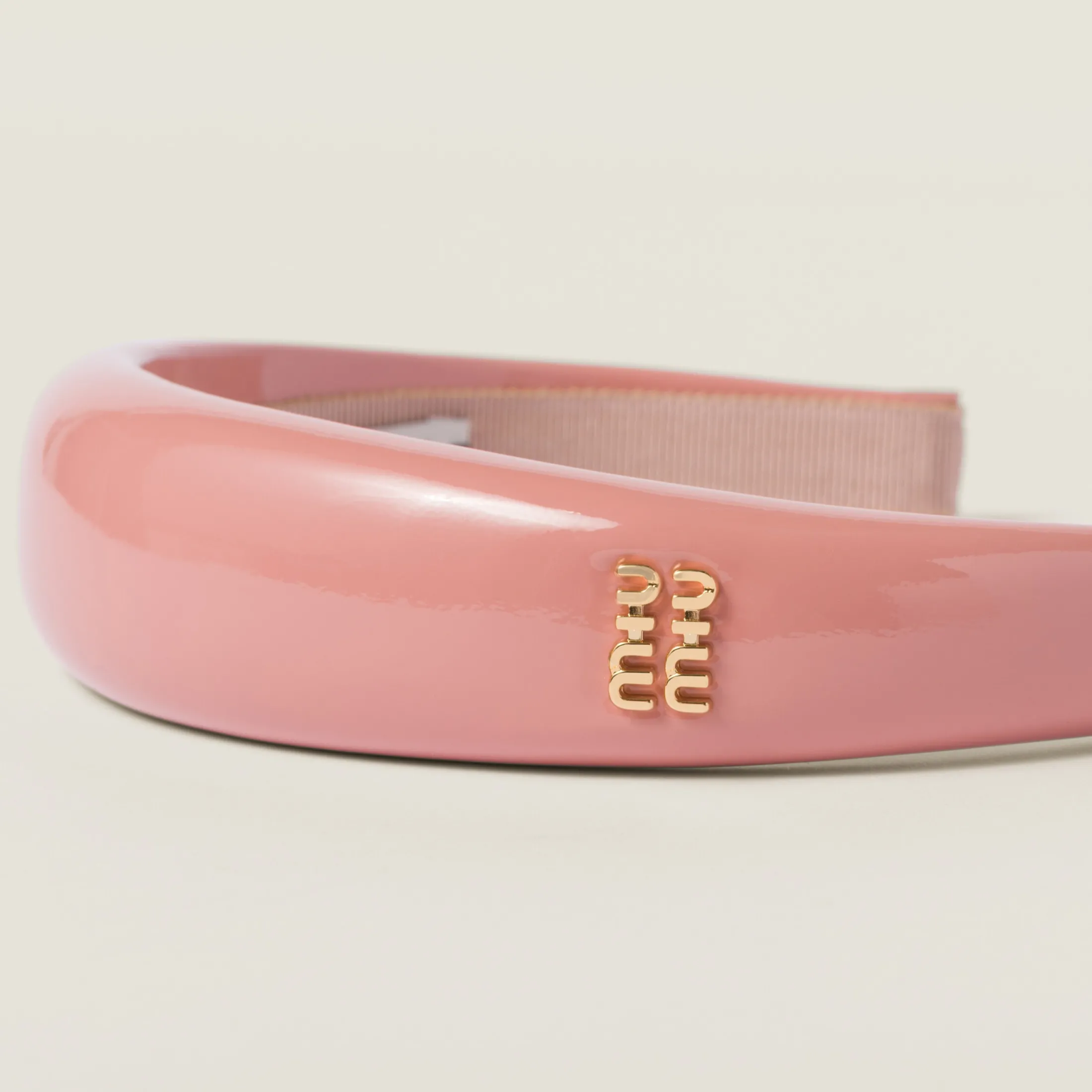 Camelia Patent Leather Headband | Miu Miu