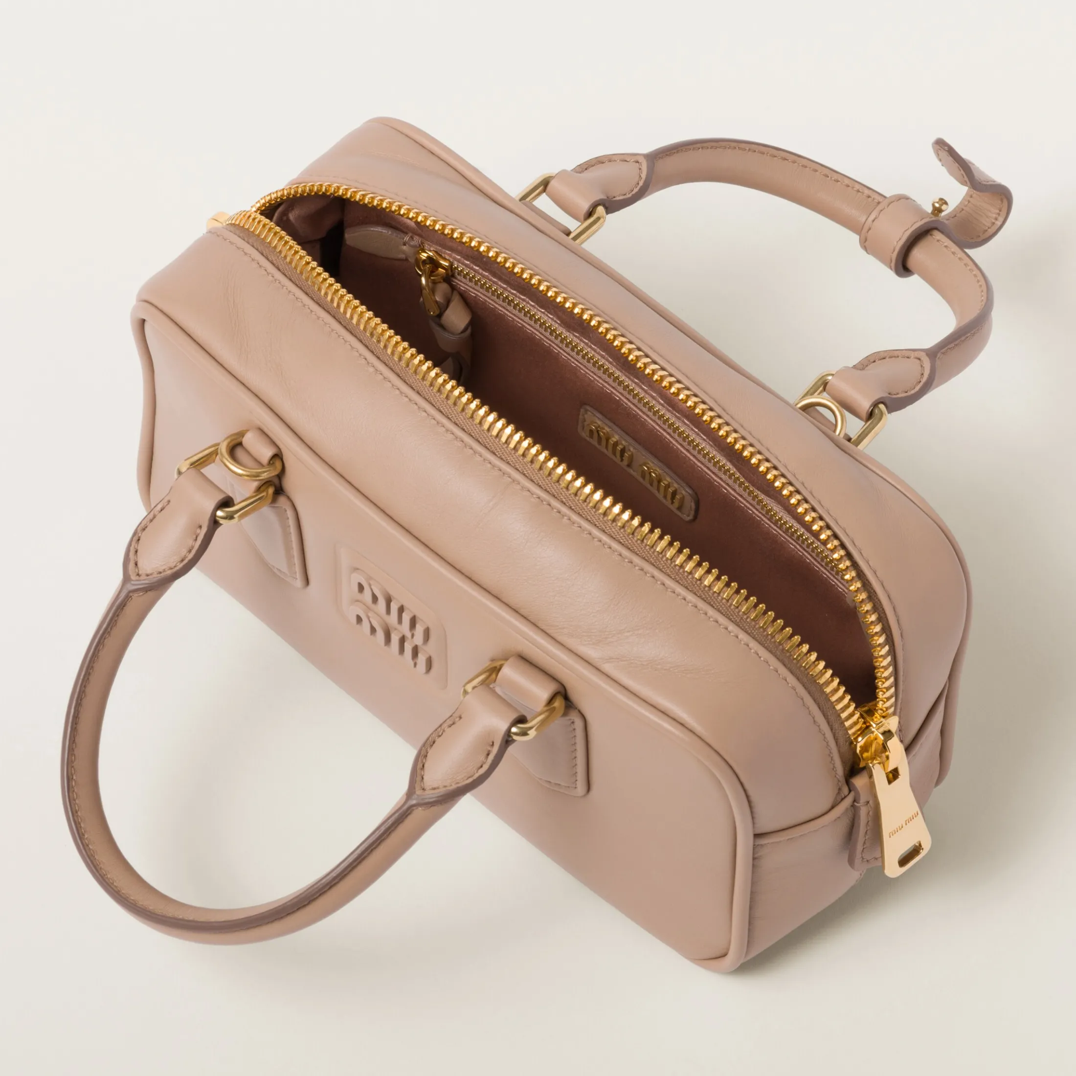 Cameo Arcadie Leather Bag | Miu Miu