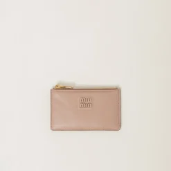 Cameo Leather Envelope Wallet | Miu Miu