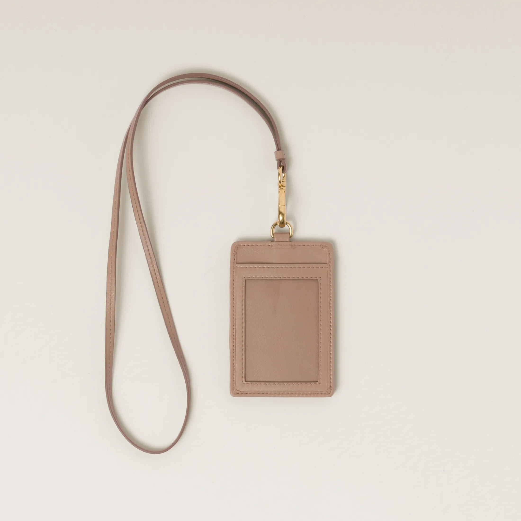 Cameo Matelassé Nappa Leather Badge Holder | Miu Miu