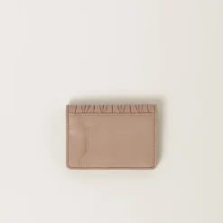 Cameo Matelassé Nappa Leather Card Holder | Miu Miu
