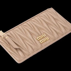 Cameo Matelassé Nappa Leather Envelope Wallet | Miu Miu