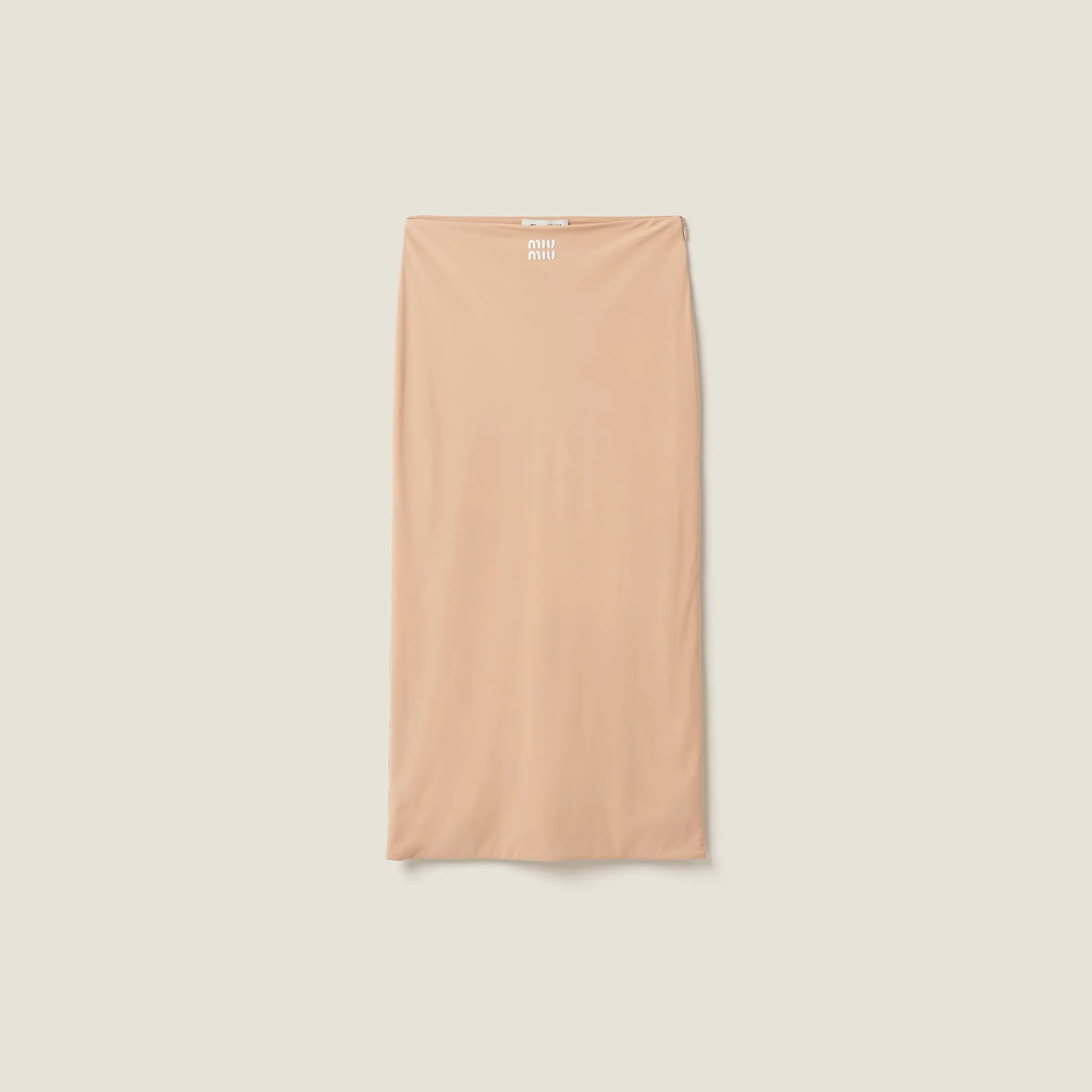 Cameo Stretch Jersey Skirt | Miu Miu