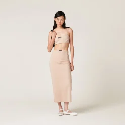Cameo Stretch Jersey Skirt | Miu Miu