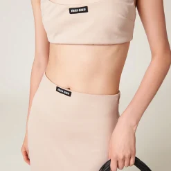 Cameo Stretch Jersey Skirt | Miu Miu