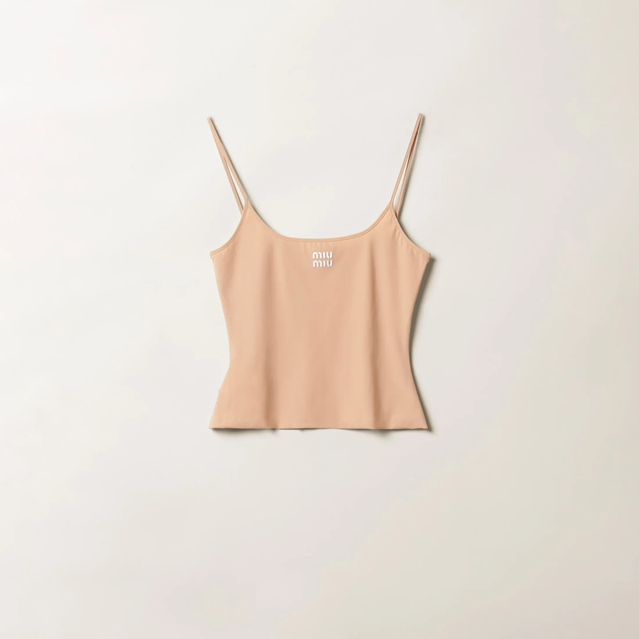 Cameo Stretch Jersey Top | Miu Miu